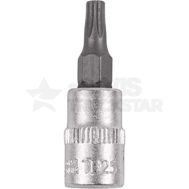 Bit-Stecknuss 1/4'' TX m. Stirnloch TB25
