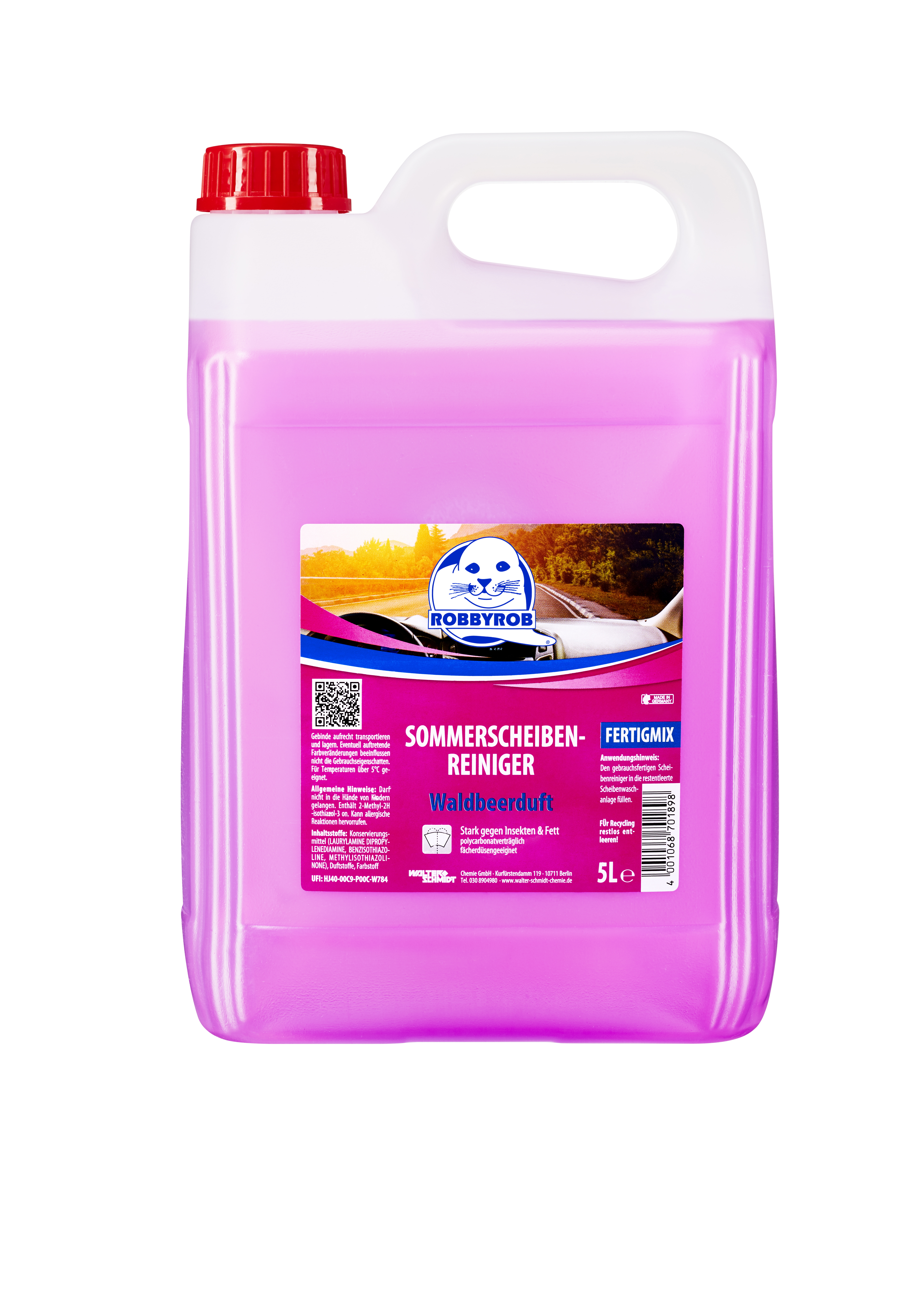 Sommerscheibenreiniger Gemisch "Waldbeere" 5 L Kanister