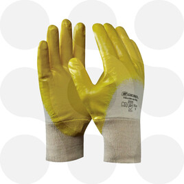 Montagehandschuhe Nitril gelb Gr. 10