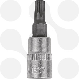 Bit-Stecknuss 1/4'' TX m. Stirnloch TB27