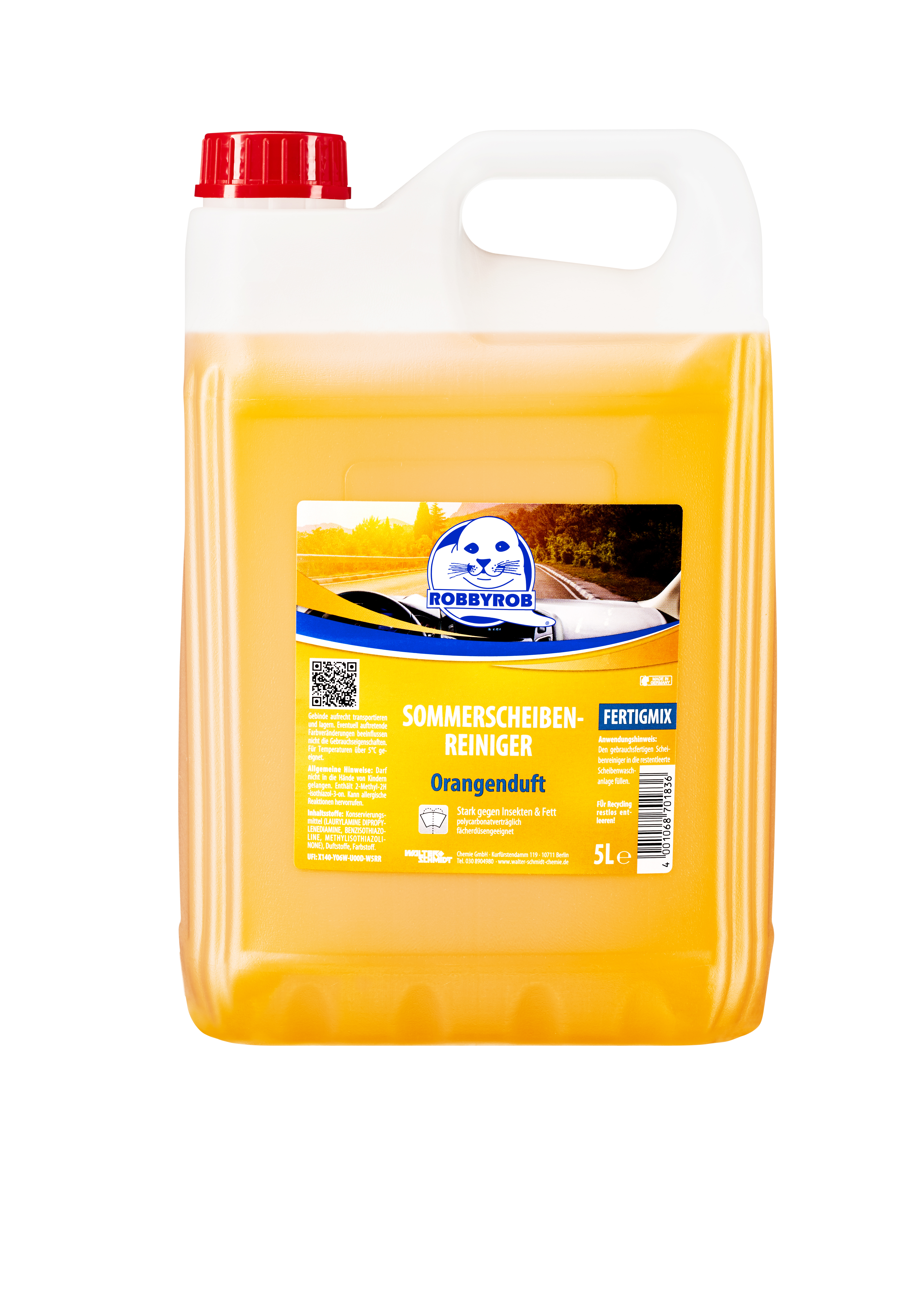 Sommerscheibenreiniger Gemisch "Orange" 5 L Kanister 