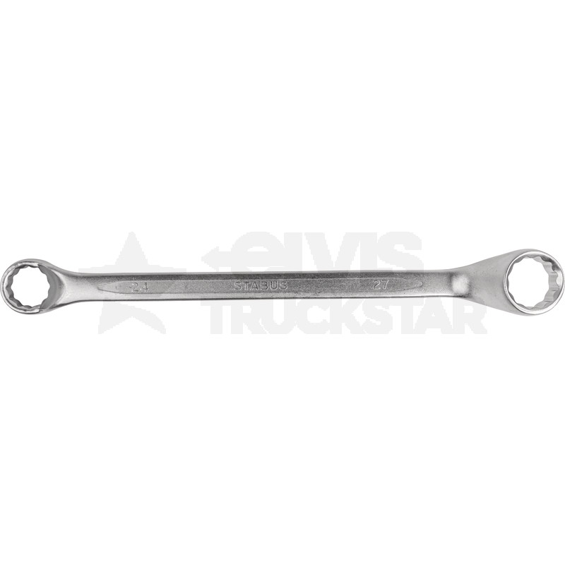 Doppelringschlüssel, gekröpft, 24x27mm