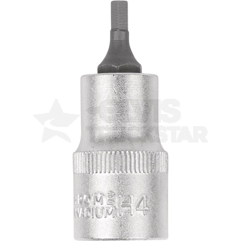 Bit-Stecknuss 1/2'' 6-kant, kurz, 4mm