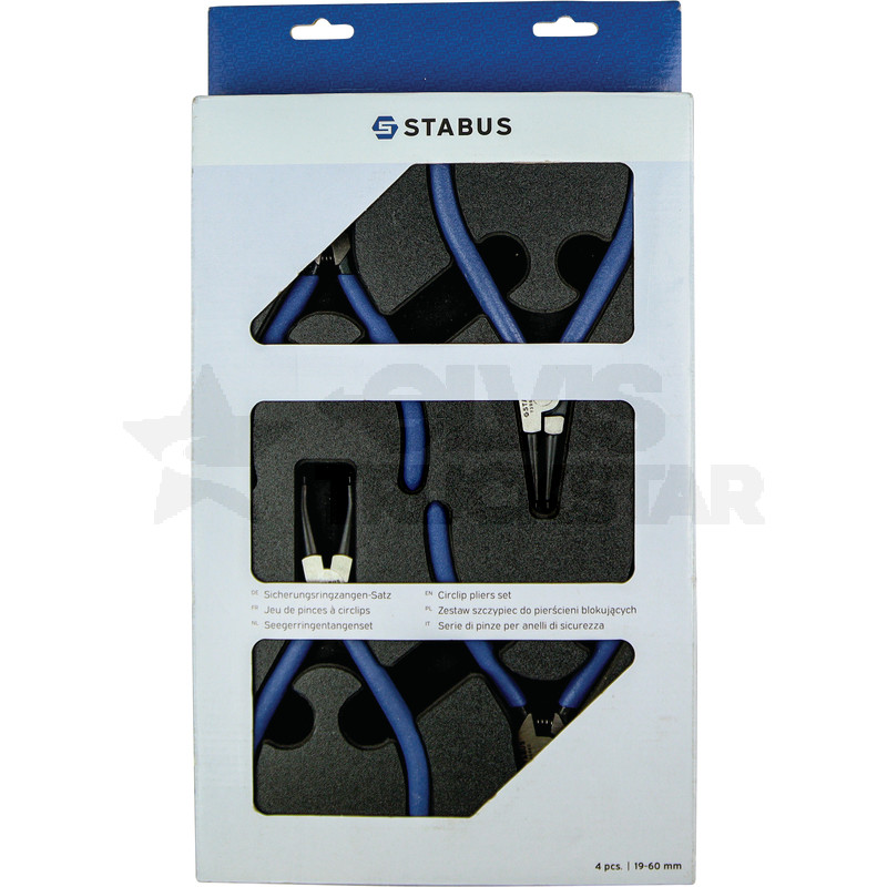 Sicherungsringzangen-Satz, 4-tlg.