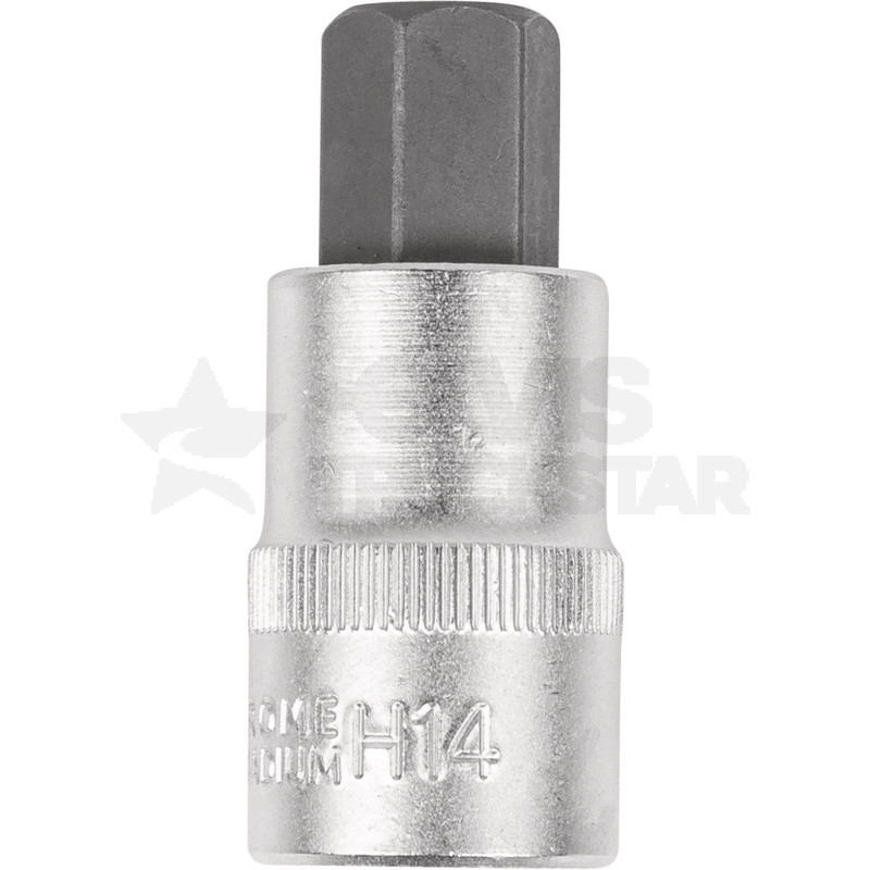 Bit-Stecknuss 1/2'' 6-kant, kurz, 14mm