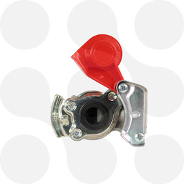 Kupplungskopf, Anhänger 16 x 1,5 rot